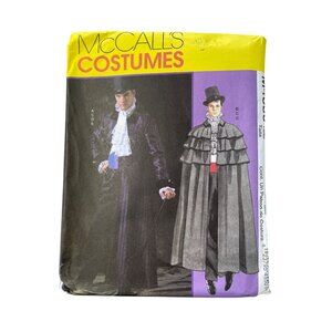 McCalls M4550 Size S-L Phantom the Opera Cape Jack Ripper Jabot Vampire UNCUT